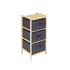 3 Tier Storage Cabinet with Fabric Drawers | Space Saving Organizer