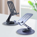 Multi-Angle 360Â° Rotating Metal Phone & Tablet Stand | Foldable, Universal & Elegant