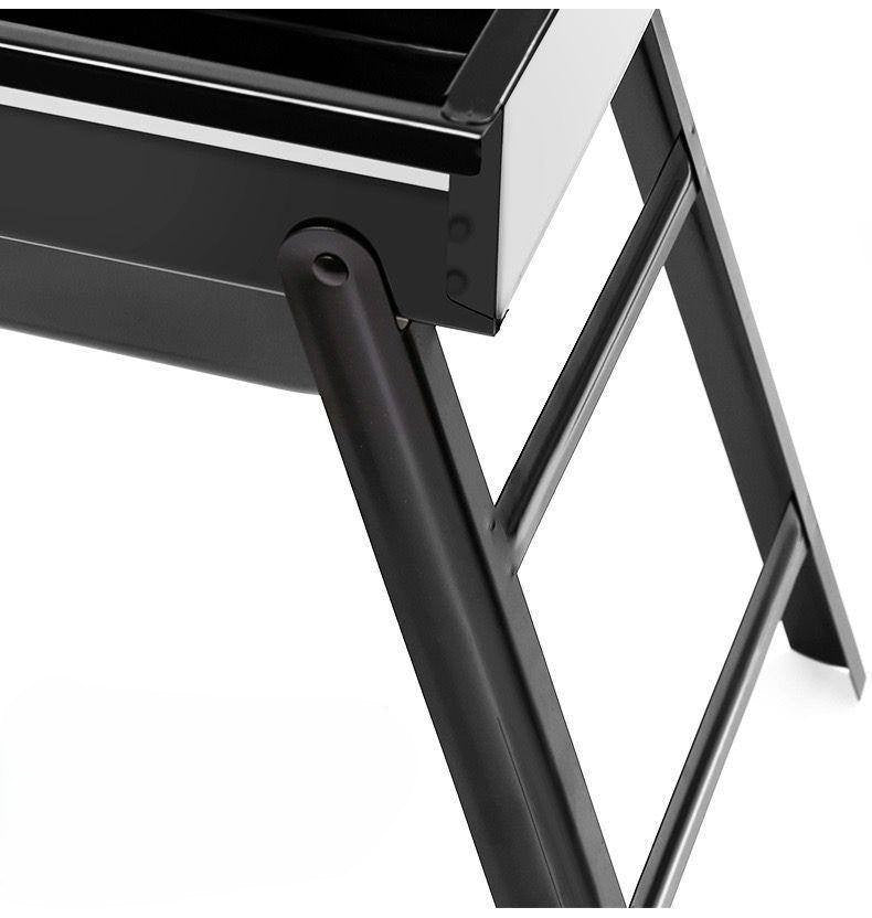 Portable Foldable Charcoal BBQ Grill – Stainless Steel