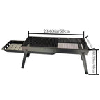 Portable Foldable Charcoal BBQ Grill – Stainless Steel
