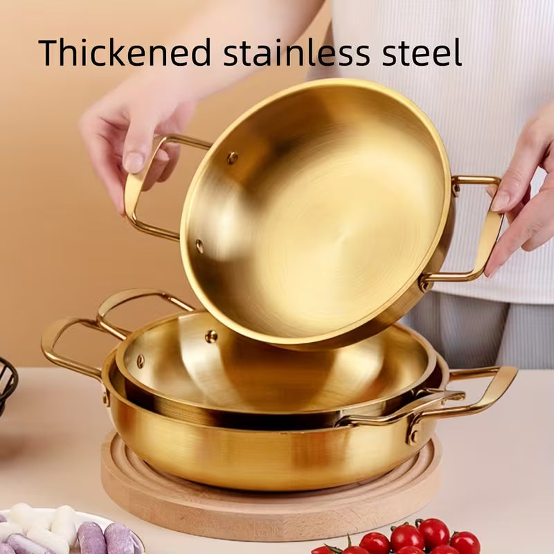 Golden Korean Style Noodle Pot and Cookware