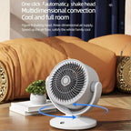 Rechargeable USB Oscillating Desktop Fan FT-905 | Portable Air Circulation Fan with LED Display & 3 Speeds