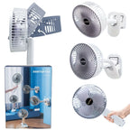 Rechargeable 3-in-1 Clip Fan | Portable Handheld, Desktop & Wall Mounted USB Cooling Fan