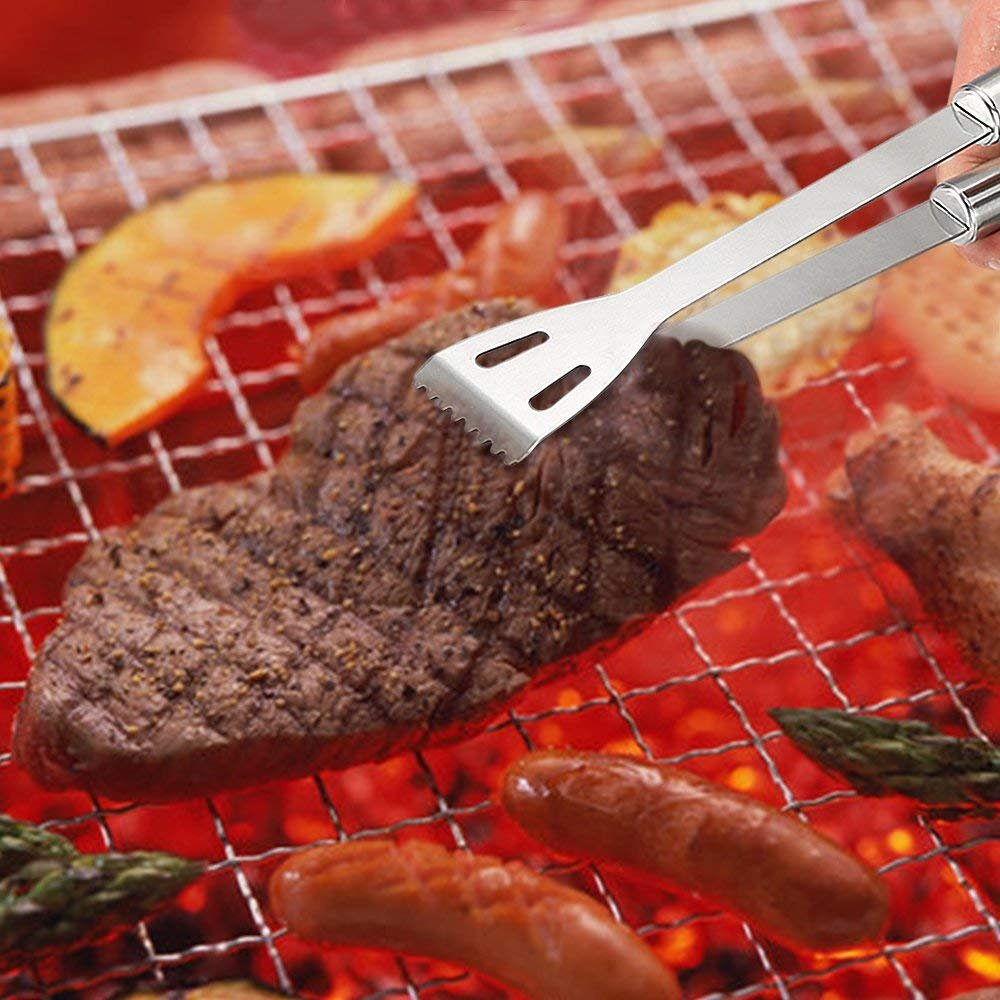 5-Piece Stainless Steel BBQ Grill Tool Set
