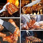 5-Piece Stainless Steel BBQ Grill Tool Set