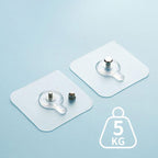 4 PCs Punch-Free Screw Hanger | Non-Marking Wall Hook Stickers | Heavy-Duty Picture & Decor Holder