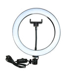 MJ26 RGB LED Ring Light 26cm with Tripod, Phone Holder & 360Â° Color Modes