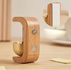 Elegant Wooden Doorbell Chime with Brass Bell | Japanese Style Wind Chime for Home, Shop & Office Decor