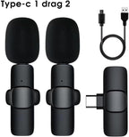 K9 Dual Wireless Lavalier Microphone | Plug & Play USB Type-C | Mic with Auto Sync & Noise Reduction