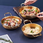 Golden Korean Style Noodle Pot and Cookware