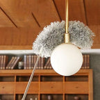 Extendable Microfiber Duster with Telescopic Handle | Long Reach, Bendable Head & Washable Cleaner