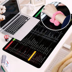 Large Excel Shortcut Keyboard Mouse Pad & Desk Mat 30Ã—59cm | Extended Non-Slip Office Table Mat for Work Study Gaming