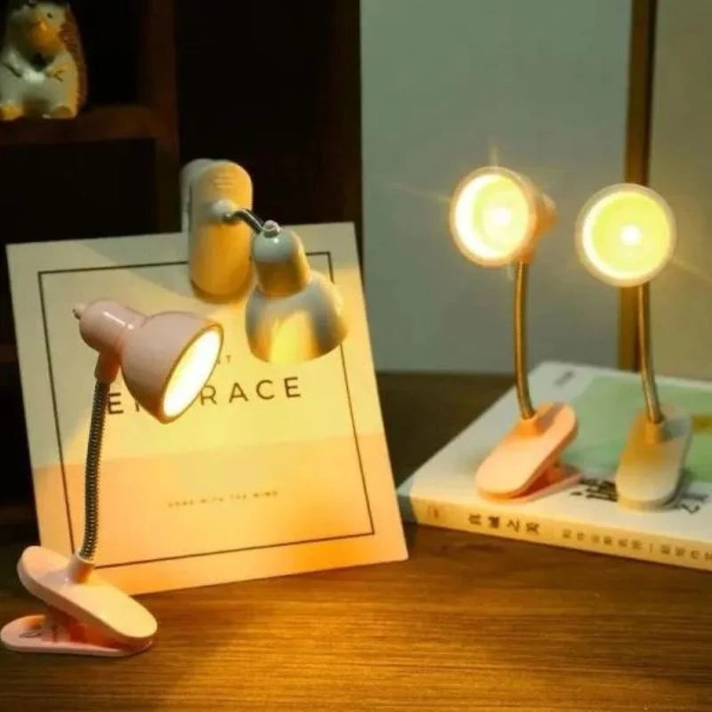 Mini Book Light with Clip | Portable LED Reading Lamp with Eye Protection (Random Color)
