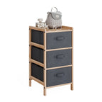 3 Tier Storage Cabinet with Fabric Drawers | Space Saving Organizer