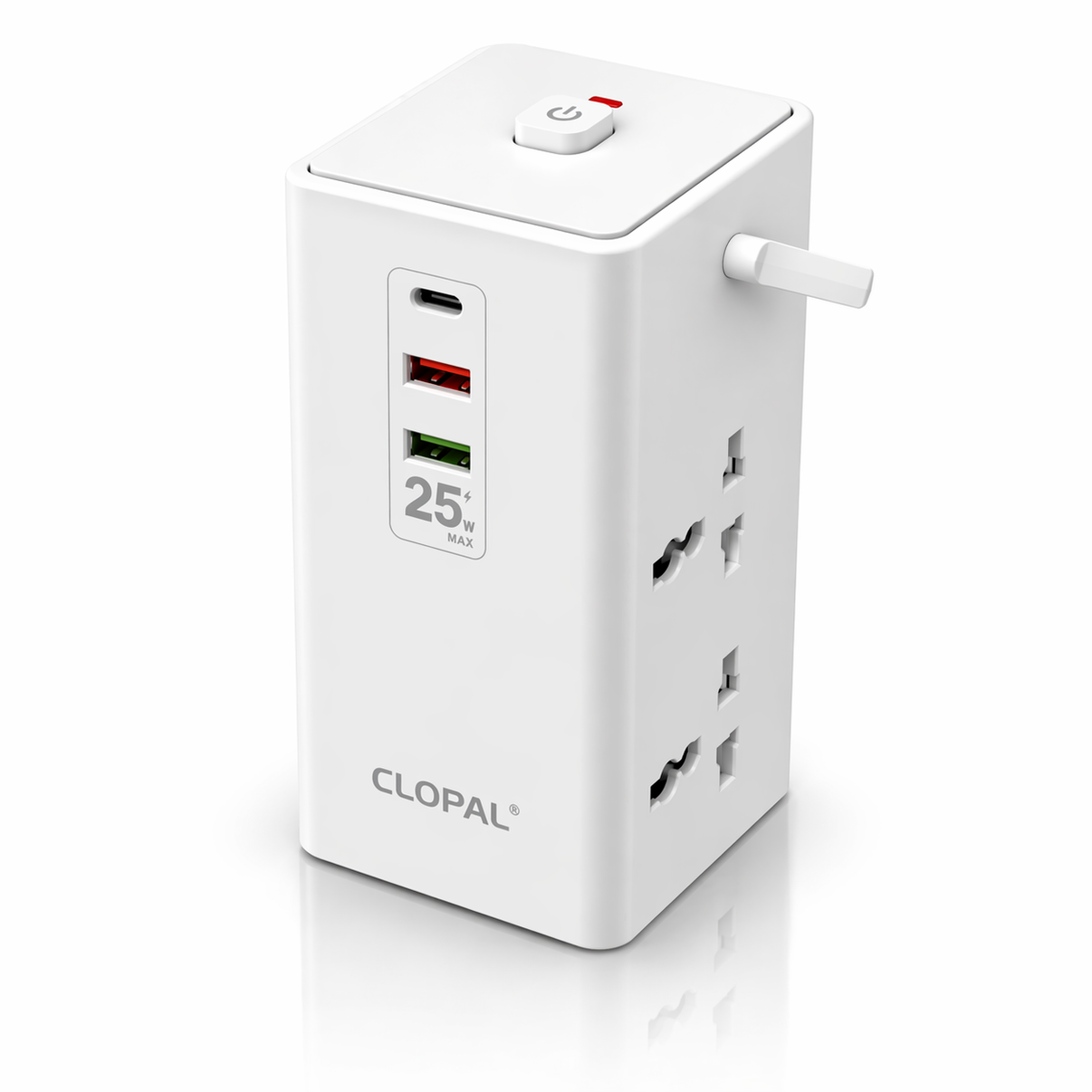 PowerNest 7-in-1 Charging Tower Extension – 2500W Smart Power Station