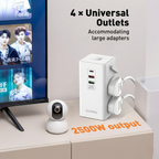 PowerNest 7-in-1 Charging Tower Extension – 2500W Smart Power Station