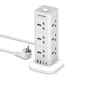 Camelion PowerHub Extension Tower CMS-312 – 12 Outlet with USB & Type-C Charging