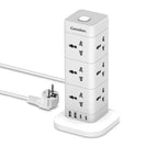 Camelion PowerHub Extension Tower CMS-312 – 12 Outlet with USB & Type-C Charging