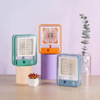 Portable USB Air Cooler Fan â€“ 3-Speed, Mist Spray, Rechargeable | Random Color