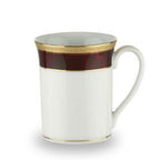 Noritake Majestic Burgundy Porcelain Mug with Gift Box – Luxury Gold Edition