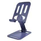 Multi-Angle 360Â° Rotating Metal Phone & Tablet Stand | Foldable, Universal & Elegant