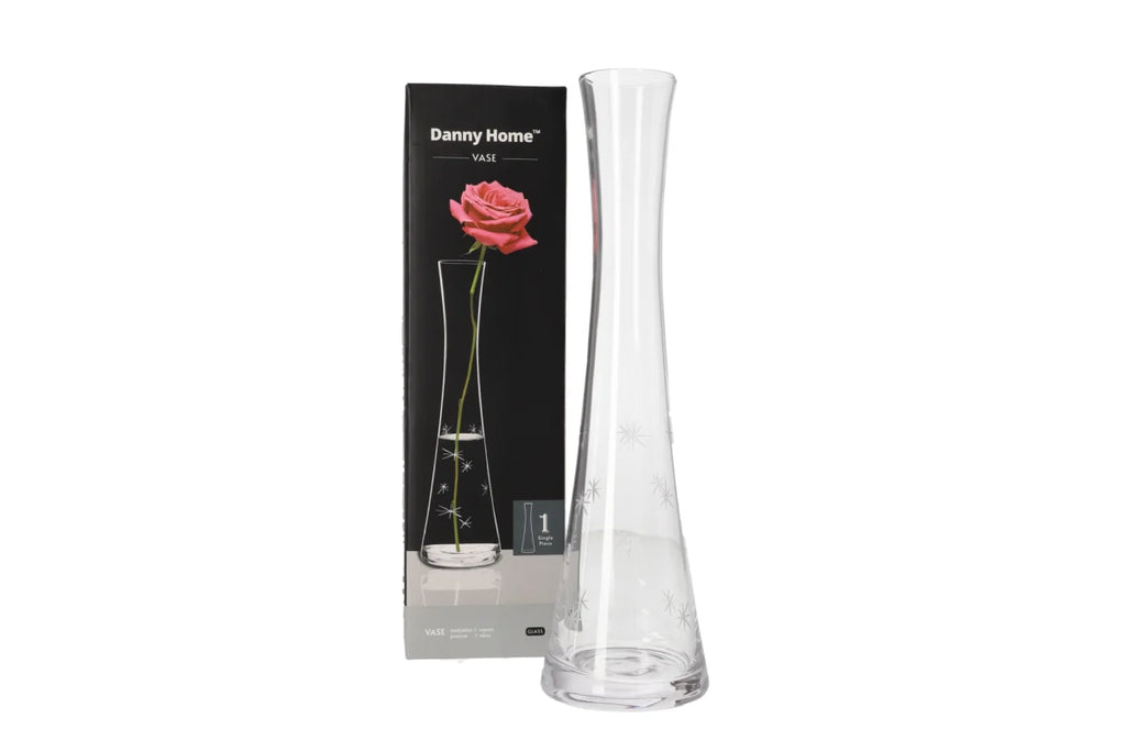 Clear Glass Vase – Elegant Minimalist Flower & Indoor Plant Vase