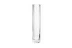 Clear Glass Cylindrical Vase 25cm | Tall Slim Flower Vase