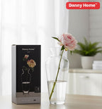 Clear Glass Plant Vase 20.2cm | Elegant Decorative Flower Vase