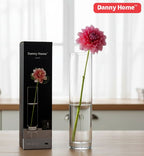 Clear Glass Cylindrical Vase 20cm | Slim Flower Vase