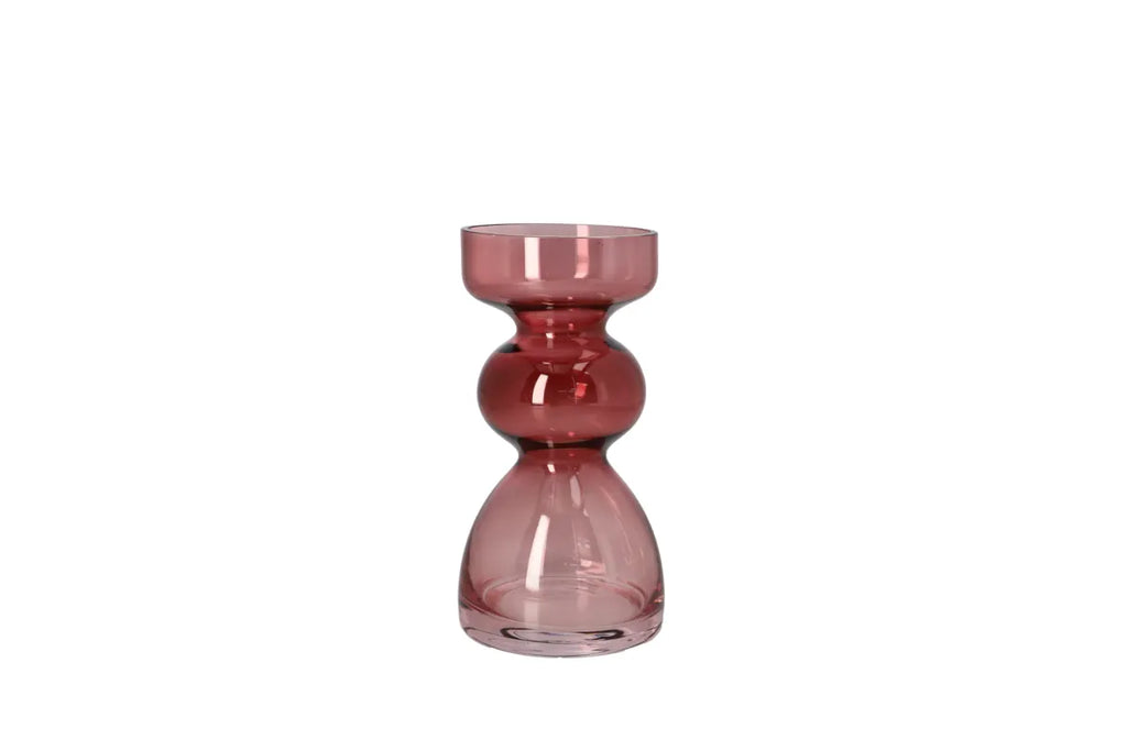 Clear Glass Plant Vase 16.7cm | Modern Minimalist Flower Vase