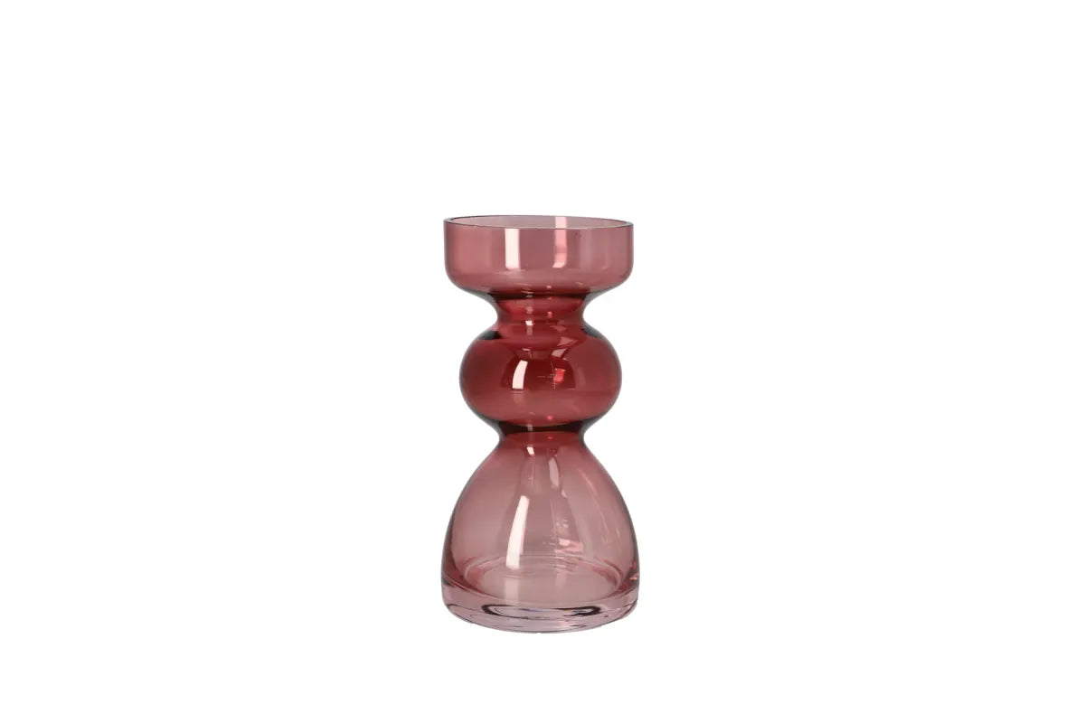 Clear Glass Plant Vase 16.7cm | Modern Minimalist Flower Vase
