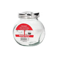 Danny Home Round Glass Spice Jar – 180ml with Silver Airtight Lid