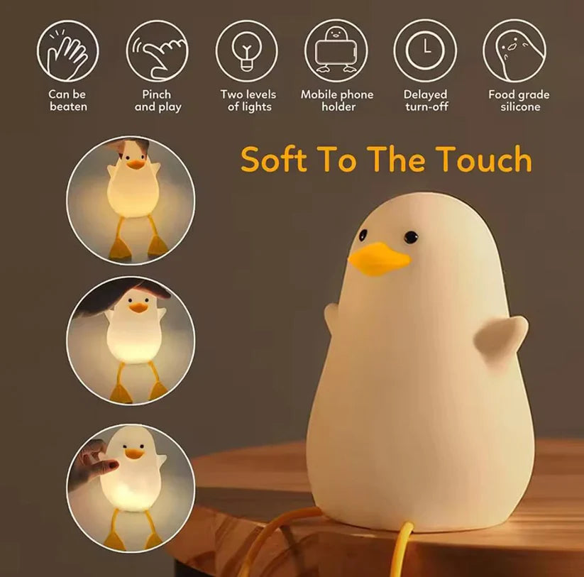 Cute Duck Glow Night Lamp