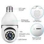 Speed-X 1080P WiFi Bulb Camera – 360° Panoramic Security Camera with Night Vision & Two-Way Audio