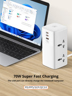 Power Tower 70W – Fast Charging Desktop Power Hub