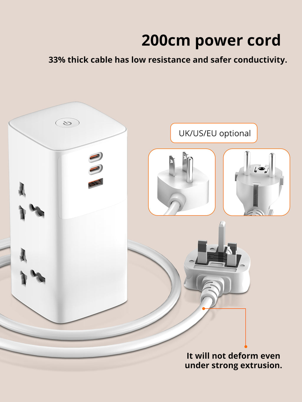 Power Tower 70W – Fast Charging Desktop Power Hub
