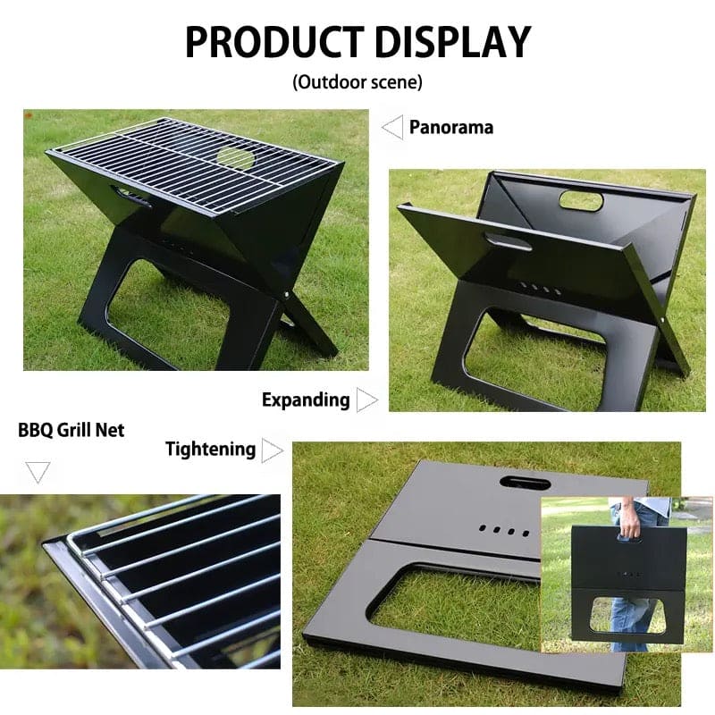 Folding X Grill – Portable Compact Outdoor BBQ Grill