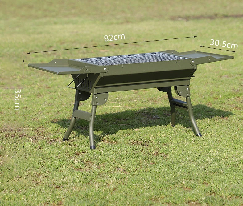 Folding Portable BBQ Grill - Charcoal Camping Grill