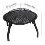 Portable Round Charcoal BBQ Brazier Furnace Grill