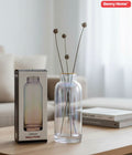Rainbow Glass Vase with Gold Rim | Decorative Flower Vase