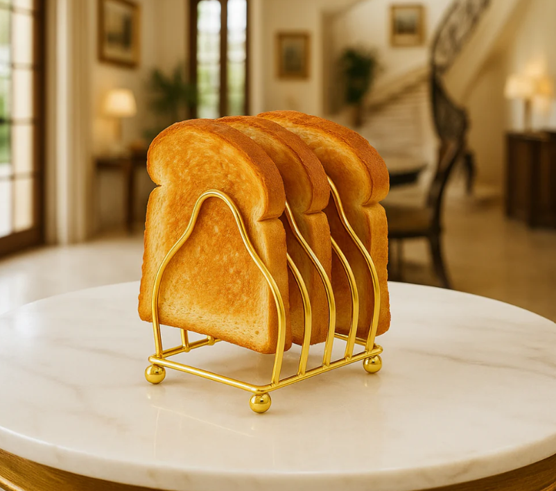 Golden Toast Stand