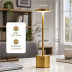 ZenGlow Touch Metal Lamp – Dimmable Modern Night Lamp