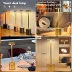 ZenGlow Touch Metal Lamp – Dimmable Modern Night Lamp