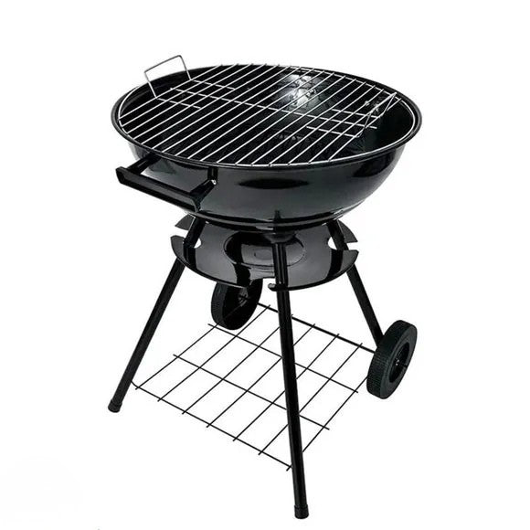 Portable Round Trolley BBQ Grill - Large- 46 cm
