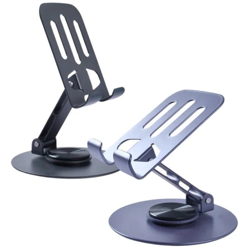 Multi-Angle 360Â° Rotating Metal Phone & Tablet Stand | Foldable, Universal & Elegant
