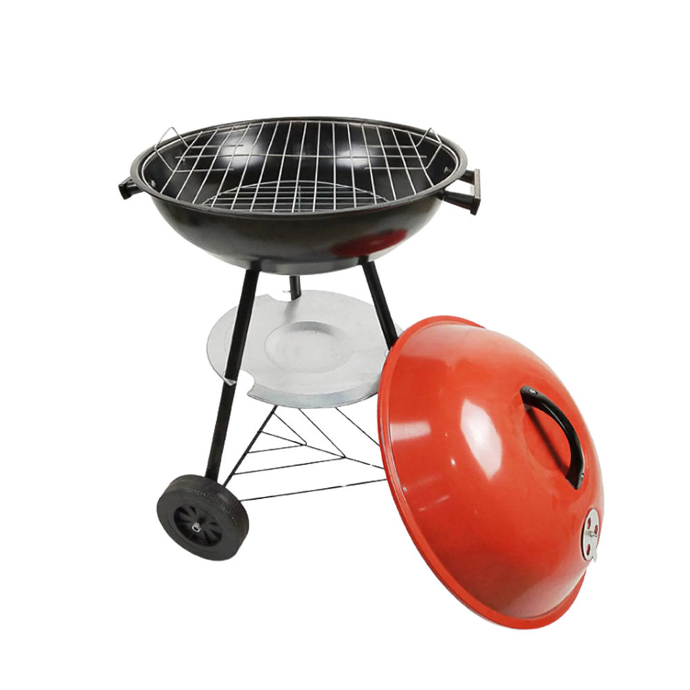 Portable Round Trolley BBQ Grill - Large- 46 cm
