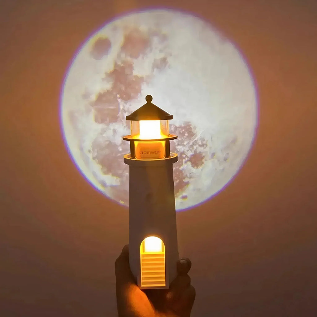 Lighthouse Projector Lamp – Moonlight Projection Night Lamp