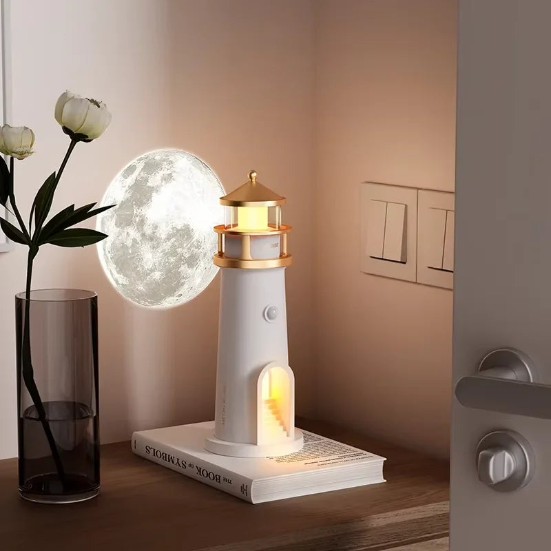 Lighthouse Projector Lamp – Moonlight Projection Night Lamp