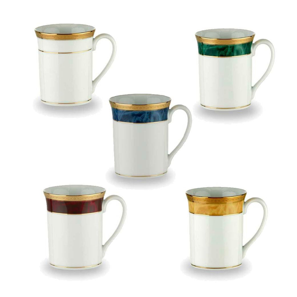 Noritake Majestic Blue Porcelain Mug with Gift Box – Luxury Gold Edition