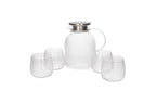 Glass Juice Jar & Glasses Set (5-Piece) | Borosilicate Pitcher Set
